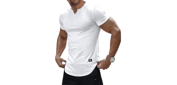 Great Fit Longline Henley Shirt