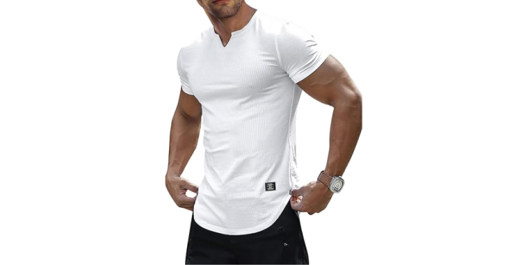 Great Fit Longline Henley Shirt